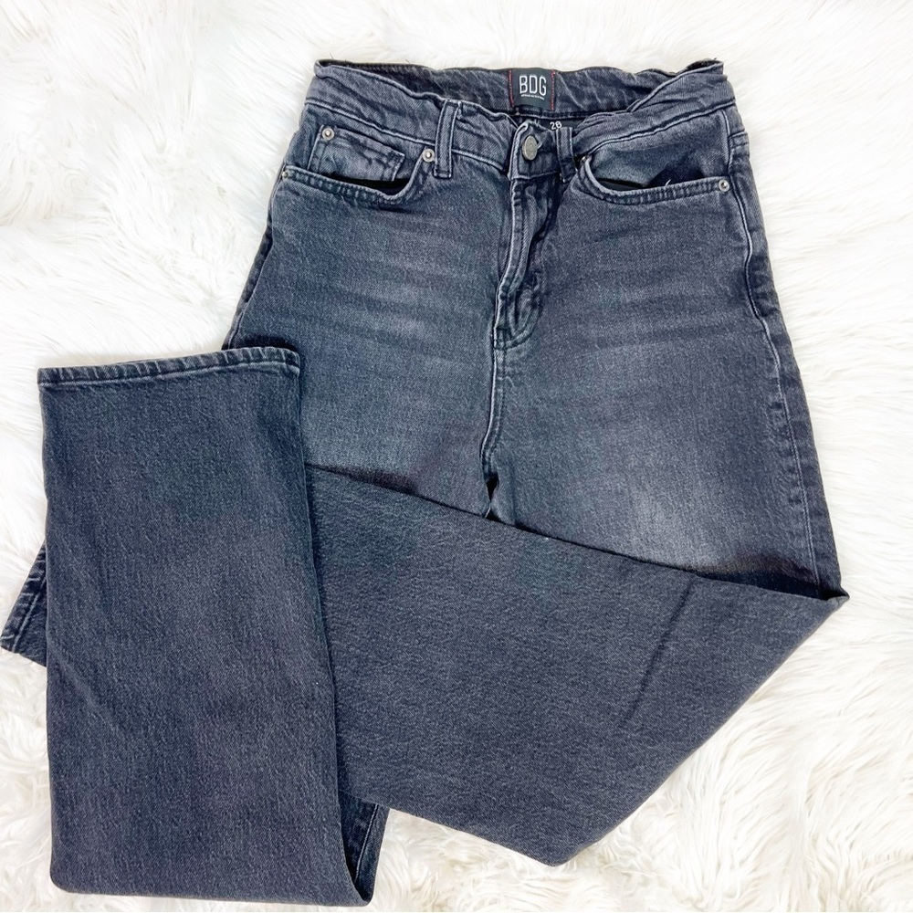 BDG URBAN OUTFITTERS COWBOY STRETCH BLACK STRAIGHT LEG JEANS WOMENS SZ 26 - Picture 5 of 5